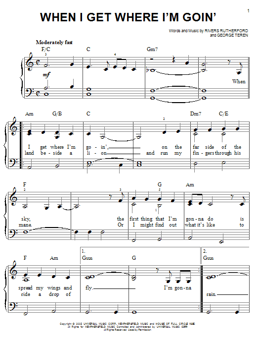 Brad Paisley featuring Dolly Parton When I Get Where I'm Goin' sheet music notes and chords. Download Printable PDF.