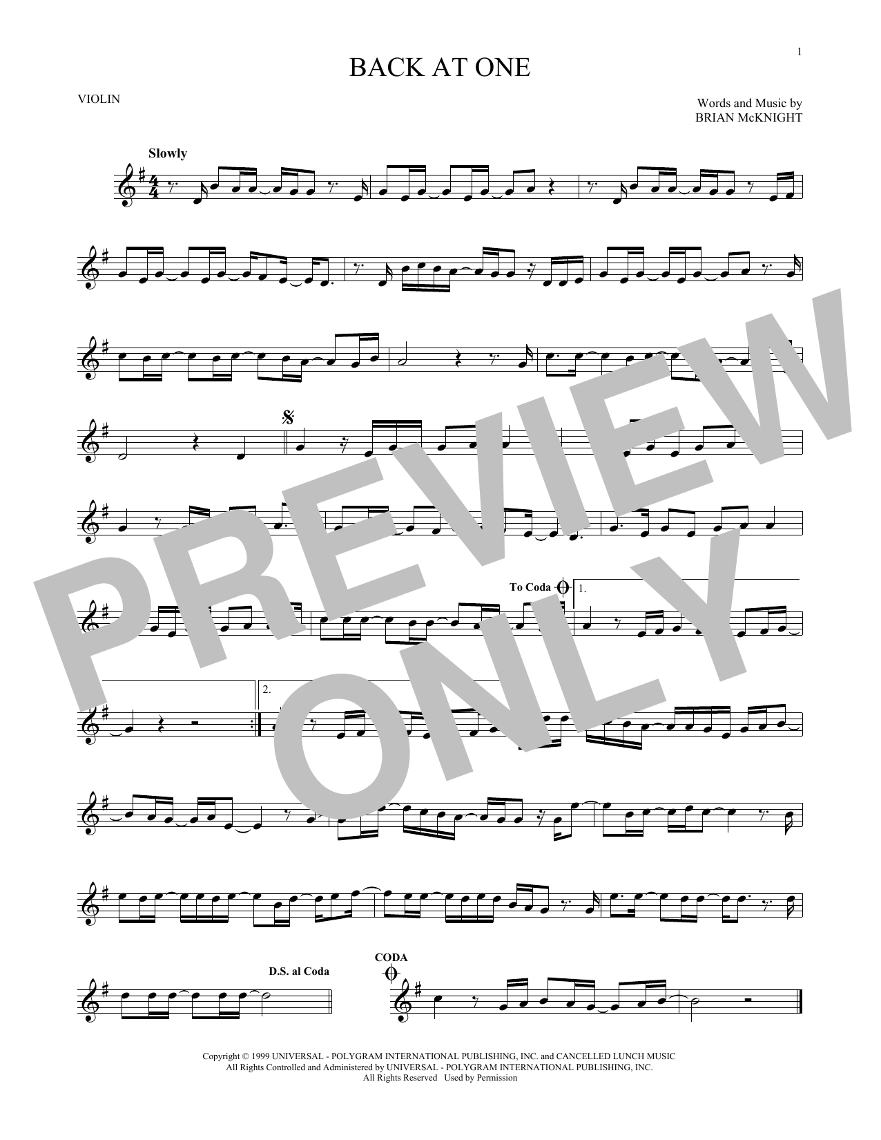 Brian McKnight Back At One sheet music notes and chords. Download Printable PDF.