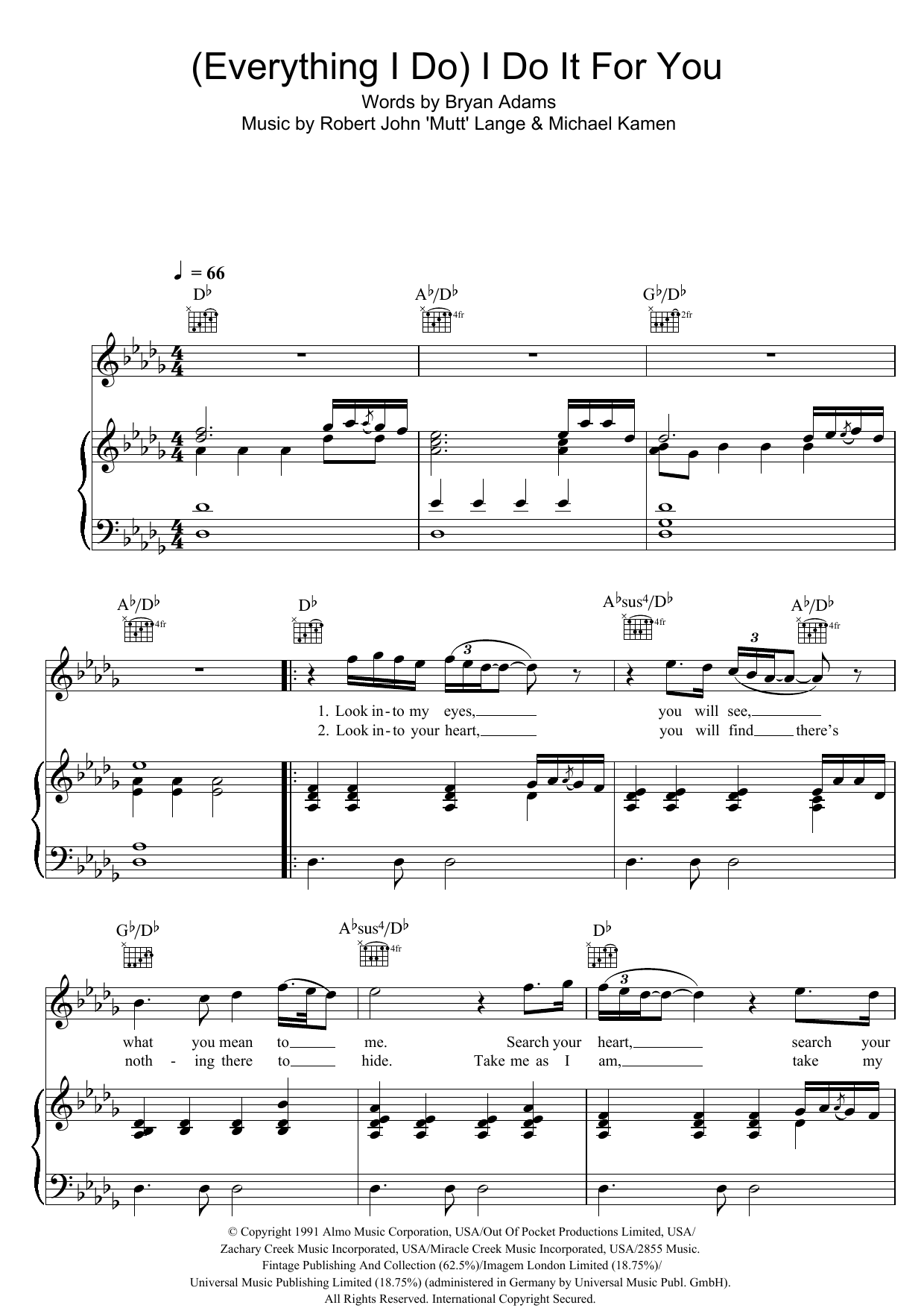 Learn to play Bryan Adams (Everything I Do) I Do It For You sheet music for Easy Piano in minutes. Price: 6.9900$ Bryan Adams (Everything I Do) I Do It For You sheet music notes and chords arranged for Easy Piano