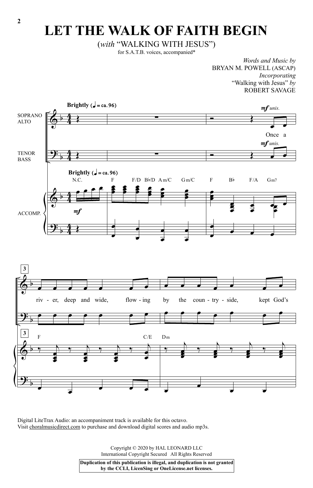Learn to play Bryan Powell Let The Walk Of Faith Begin (with Bryan Powell Let The Walk Of Faith Begin (with