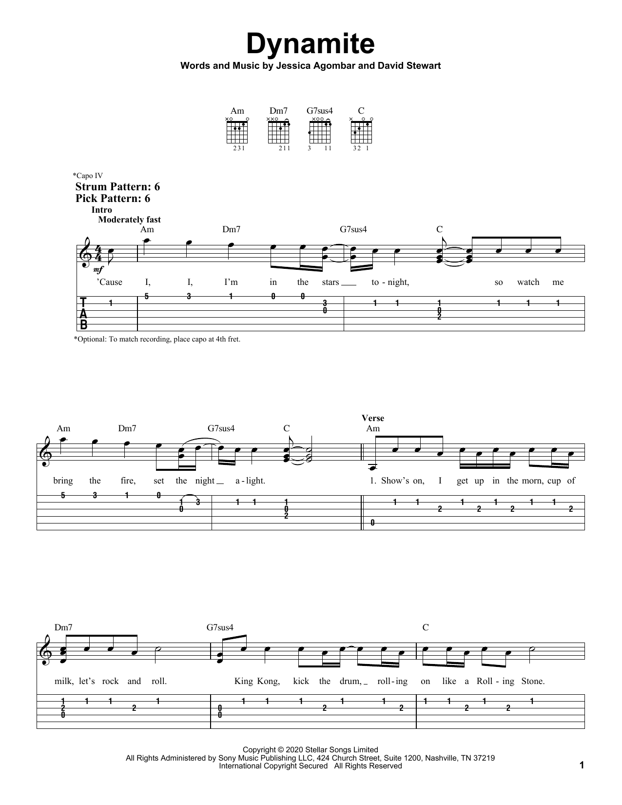 BTS Dynamite Sheet Music Notes Chords Download Printable Piano Vocal 