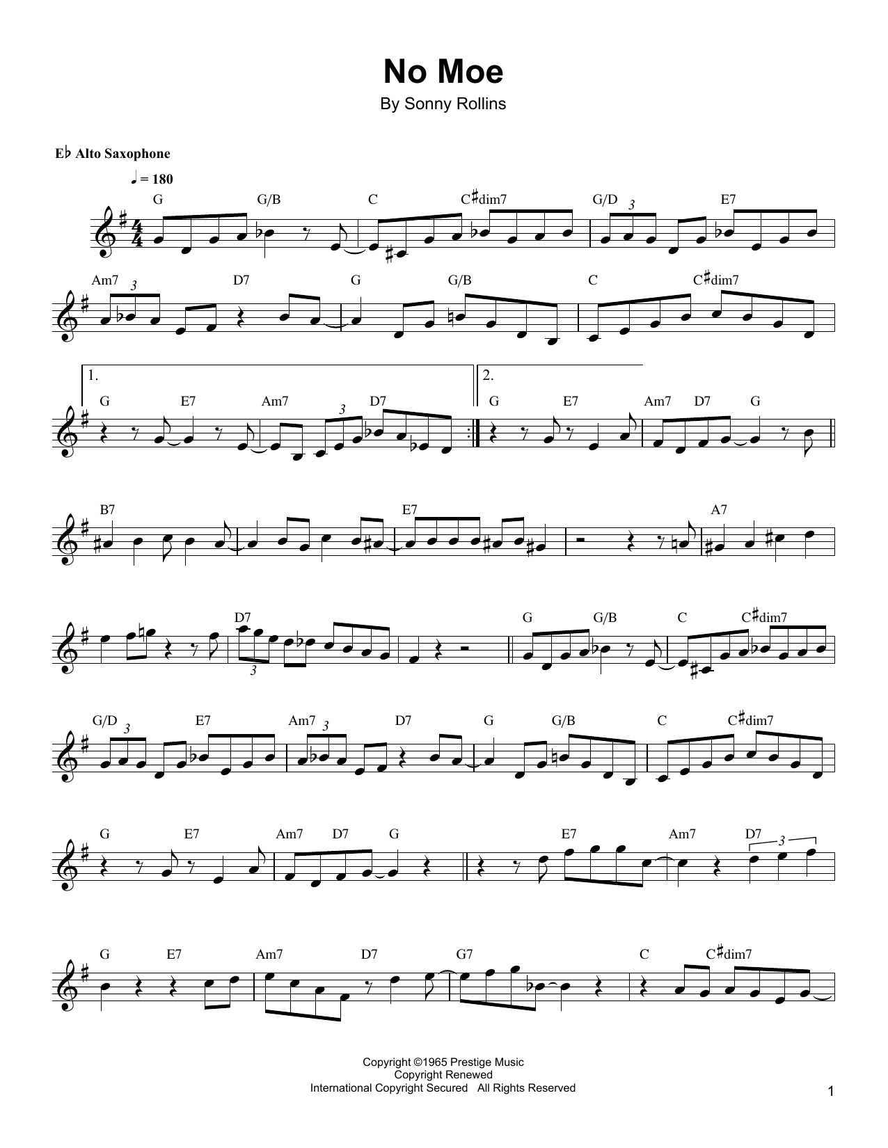 Learn to play Bud Shank No Moe sheet music for Alto Sax Transcription in minutes. Bud Shank No Moe sheet music notes and chords