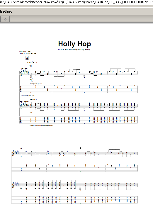 Buddy Holly Holly Hop sheet music notes and chords. Download Printable PDF.