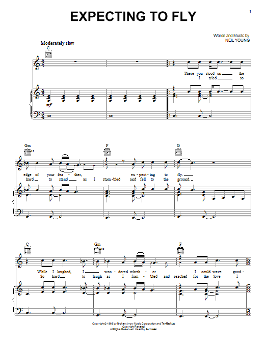 Buffalo springfield expecting to fly sheet music pdf notes chords