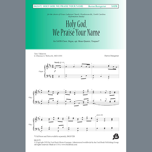 Burton Bumgarner Download Printable PDF Score Easily Download Burton Bumgarner Printable PDF piano music notes, guitar tabs for SATB Choir. Transpose or transcribe this score in no time - Learn how to play song progression.