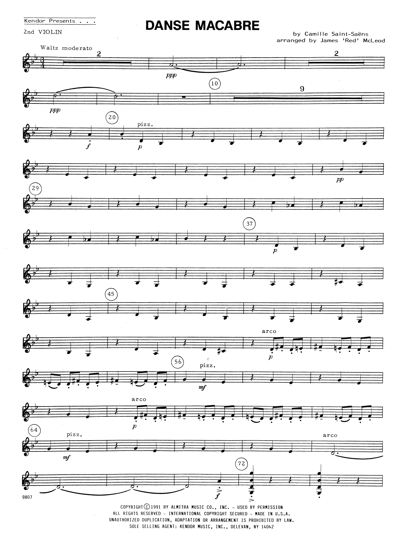 Learn to play Camille Saint-Saëns Danse Macabre - 2nd Violin sheet music for Orchestra in minutes. Camille Saint-Saëns Danse Macabre - 2nd Violin sheet music notes and chords. Download Printable PDF.