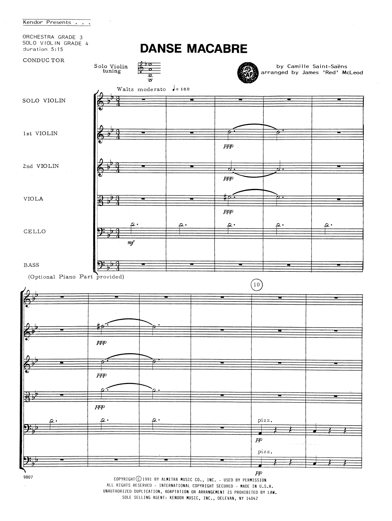 Learn to play Camille Saint-Saëns Danse Macabre - Full Score sheet music for Orchestra in minutes. Camille Saint-Saëns Danse Macabre - Full Score sheet music notes and chords. Download Printable PDF.
