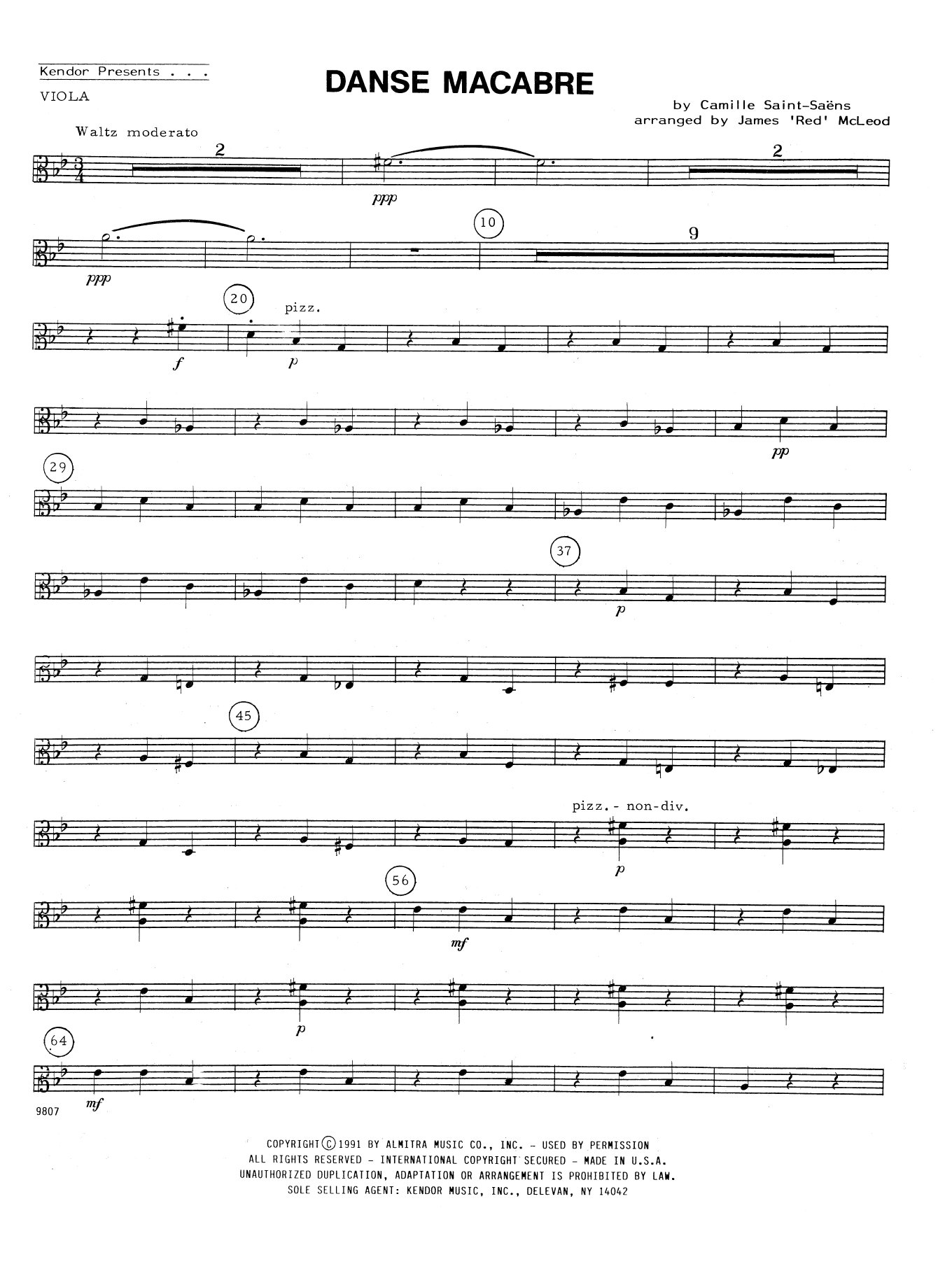 Learn to play Camille Saint-Saëns Danse Macabre - Violin 3 (Viola T.C.) sheet music for Orchestra in minutes. Camille Saint-Saëns Danse Macabre - Violin 3 (Viola T.C.) sheet music notes and chords. Download Printable PDF.