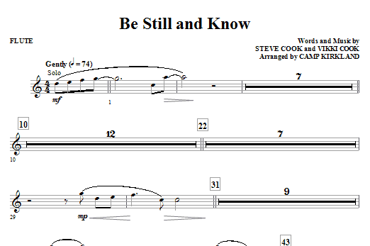 Learn to play Camp Kirkland Be Still And Know - Oboe sheet music for Choir Instrumental Pak in minutes. Camp Kirkland Be Still And Know - Oboe sheet music notes and chords. Download Printable PDF.