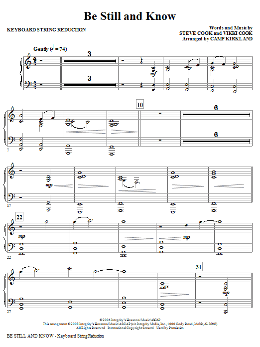 Learn to play Camp Kirkland Be Still And Know - Rhythm sheet music for Choir Instrumental Pak in minutes. Camp Kirkland Be Still And Know - Rhythm sheet music notes and chords. Download Printable PDF.