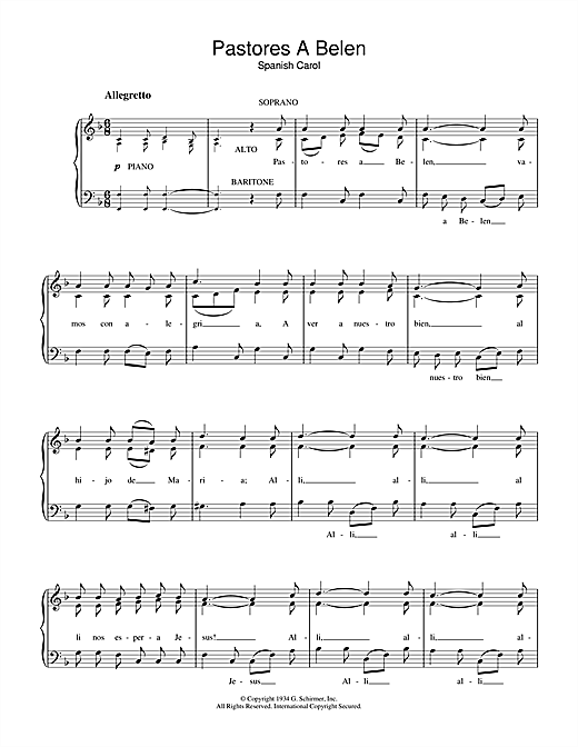 Learn to play Canción De Navidad Pastores A Belen sheet music for Piano & Vocal in minutes. Canción De Navidad Pastores A Belen sheet music notes and chords. Download Printable PDF.