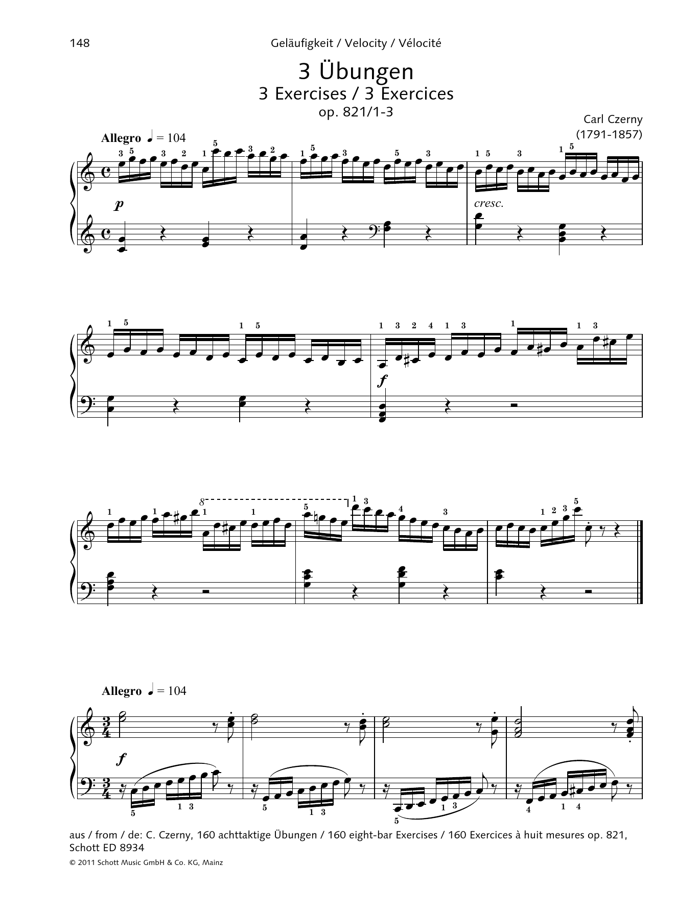 carl-czerny-3-exercises-sheet-music-pdf-notes-chords-classical