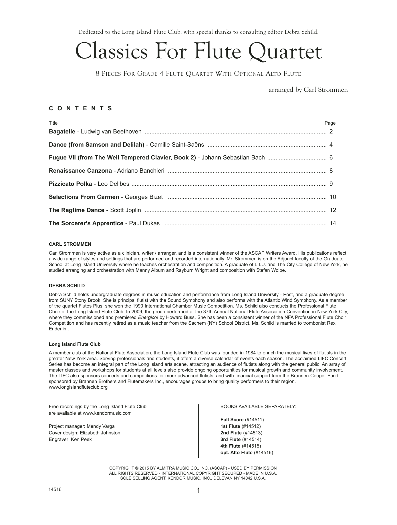 Learn to play Carl Strommen Classics For Flute Quartet - opt. Alto Flute sheet music for Woodwind Ensemble in minutes. Carl Strommen Classics For Flute Quartet - opt. Alto Flute sheet music notes and chords. Download Printable PDF.