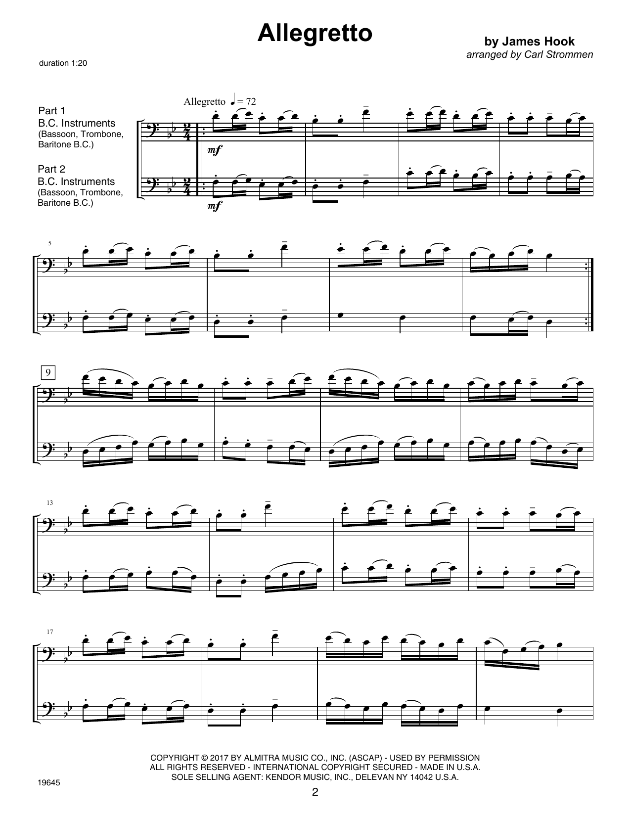 Carl Strommen Second Year FlexDuets - Bass Clef Instruments sheet music notes and chords. Download Printable PDF.