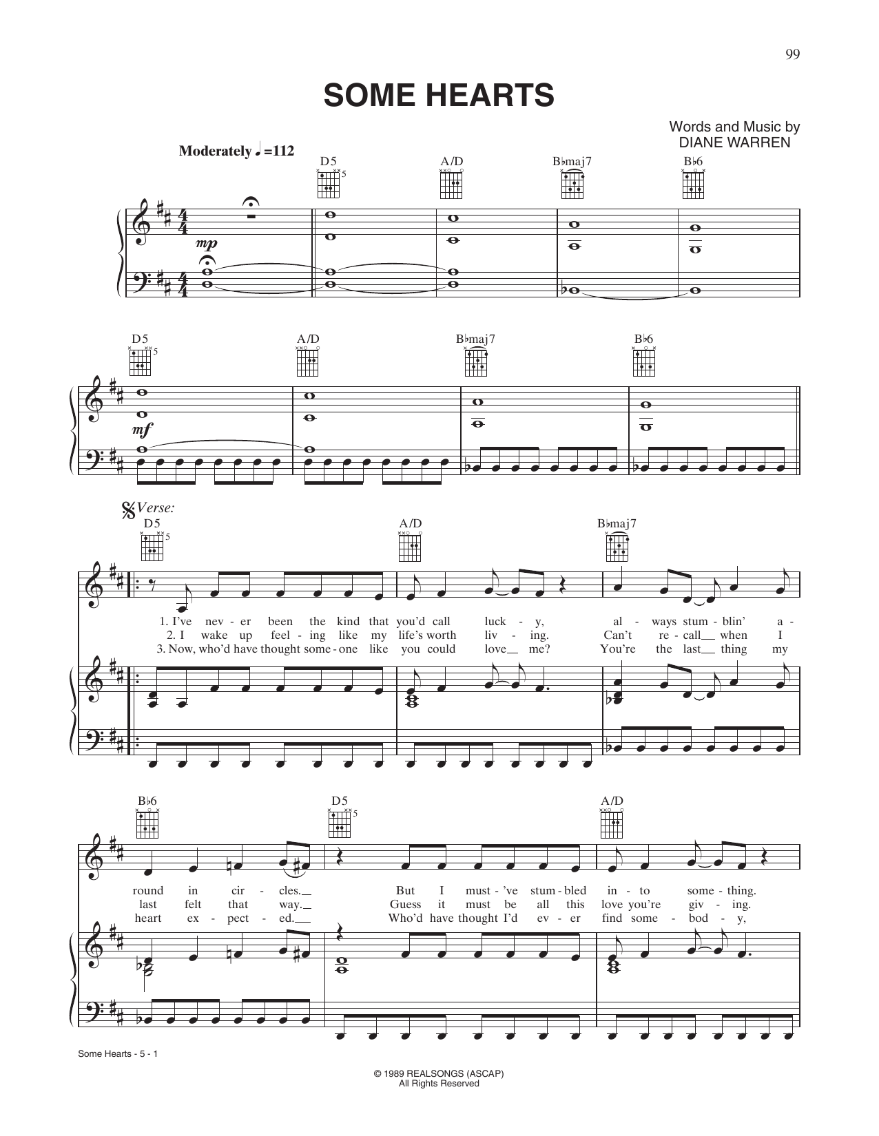 Carrie Underwood Some Hearts sheet music notes and chords. Download Printable PDF.