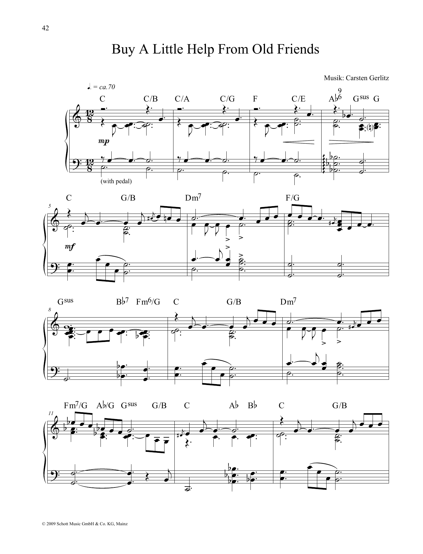 Learn to play Carsten Gerlitz Buy a Little Help From Old Friends sheet music for Piano Solo in minutes. Price: 6.9900$ Carsten Gerlitz Buy a Little Help From Old Friends sheet music notes and chords arranged for Piano Solo