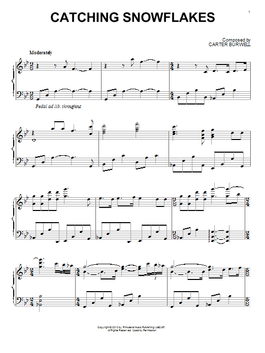 Learn to play Carter Burwell Catching Snowflakes sheet music for Piano Solo in minutes. Carter Burwell Catching Snowflakes sheet music notes and chords. Download Printable PDF.