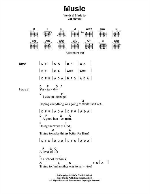 cat stevens chords cat stevens chords