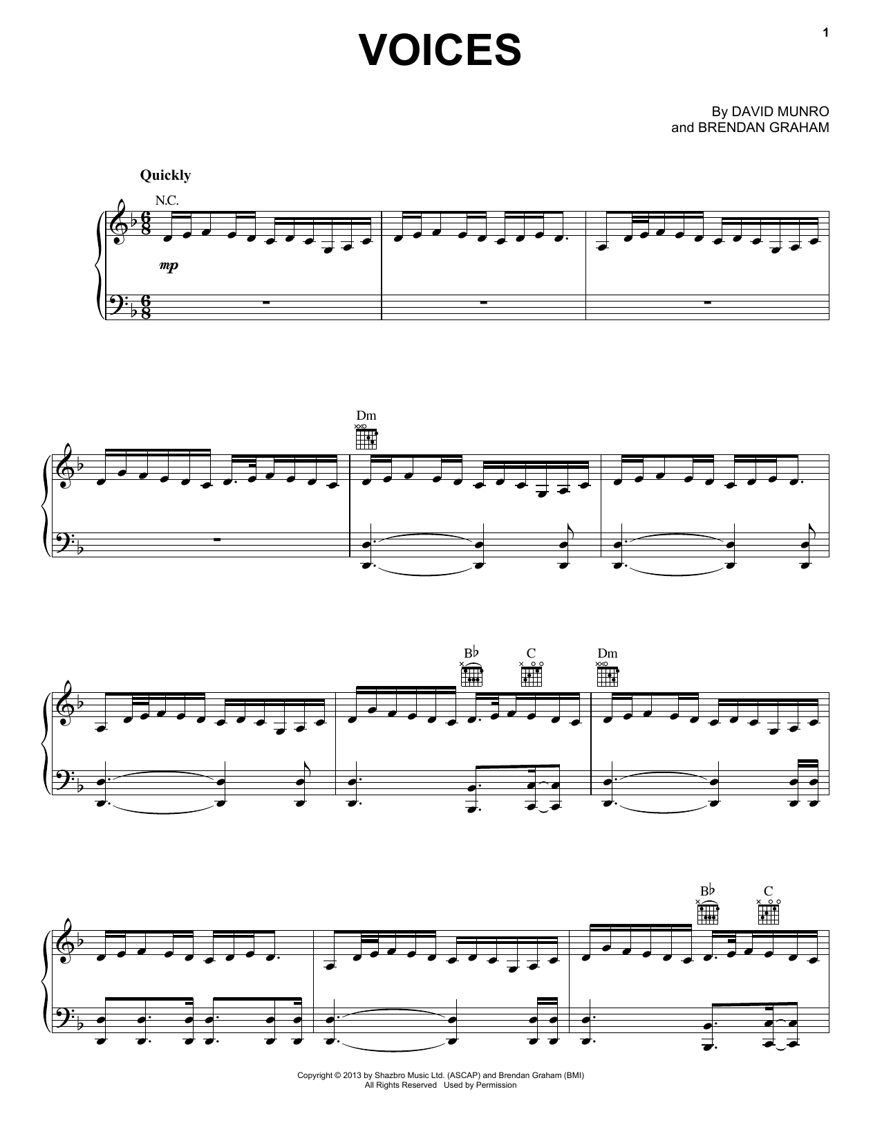 Celtic Thunder Voices sheet music notes and chords. Download Printable PDF.