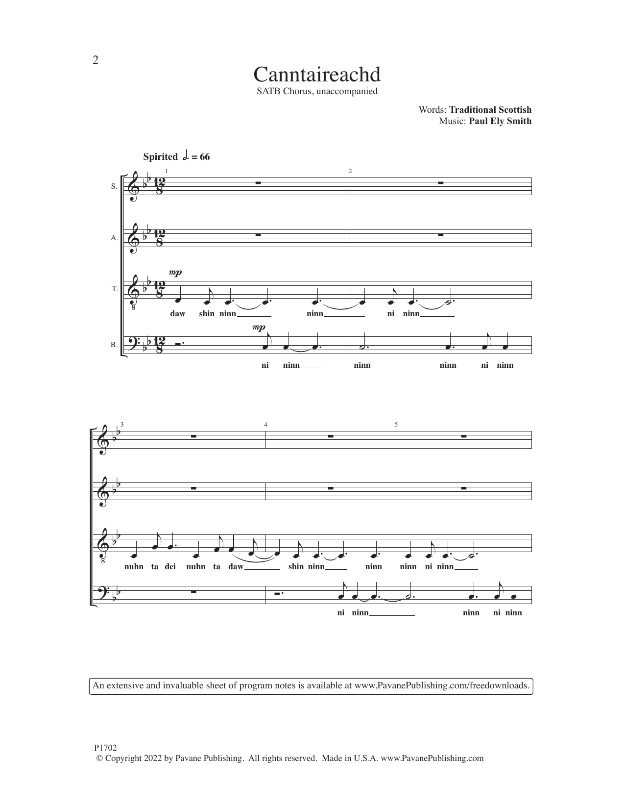 Chanticleer Canntaireachd sheet music notes and chords. Download Printable PDF.