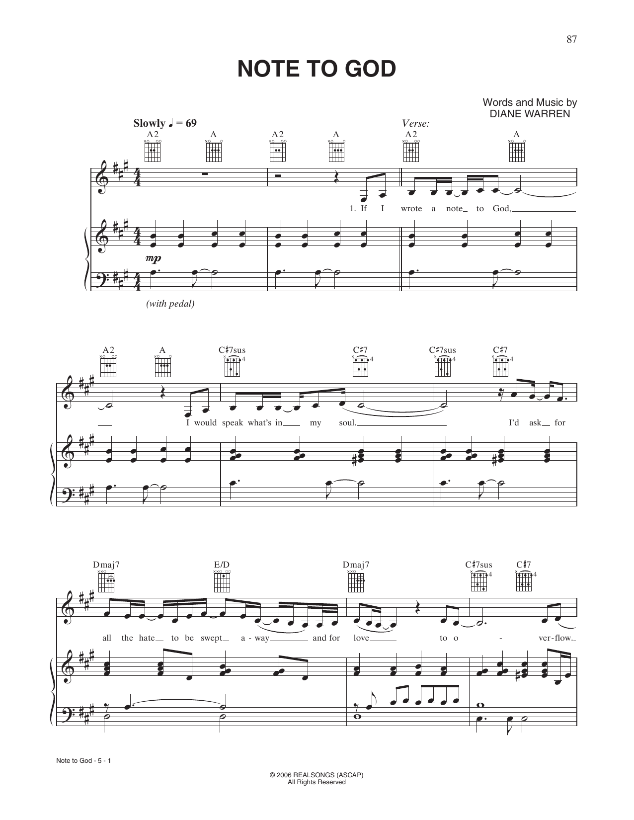 Charice Note To God sheet music notes and chords. Download Printable PDF.