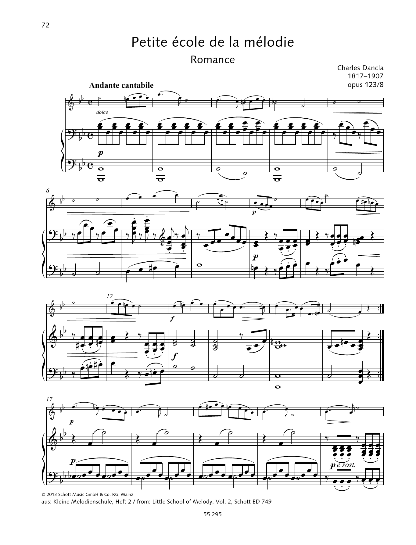 Learn to play Charles Dancla Petite école de la mélodie sheet music for String Solo in minutes. Price: 5.9900$ Charles Dancla Petite école de la mélodie sheet music notes and chords arranged for String Solo