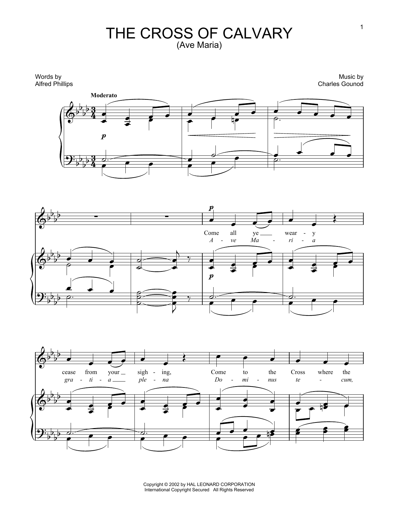 Learn to play Charles Gounod The Cross Of Calvary sheet music for Piano & Vocal in minutes. Charles Gounod The Cross Of Calvary sheet music notes and chords. Download Printable PDF.