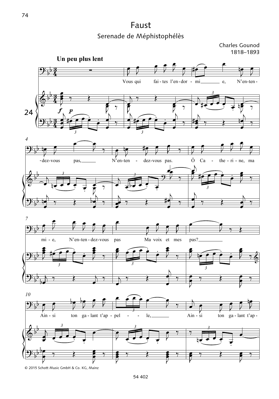 Learn to play Charles Gounod Vous qui faites l'endormie sheet music for Piano & Vocal in minutes. Price: 6.9900$ Charles Gounod Vous qui faites l'endormie sheet music notes and chords arranged for Piano & Vocal