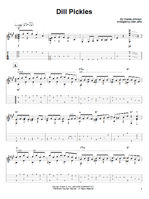 Learn to play Charles Johnson Dill Pickles sheet music for Easy Piano in minutes. Price: 6.9900$ Charles Johnson Dill Pickles sheet music notes and chords arranged for Easy Piano
