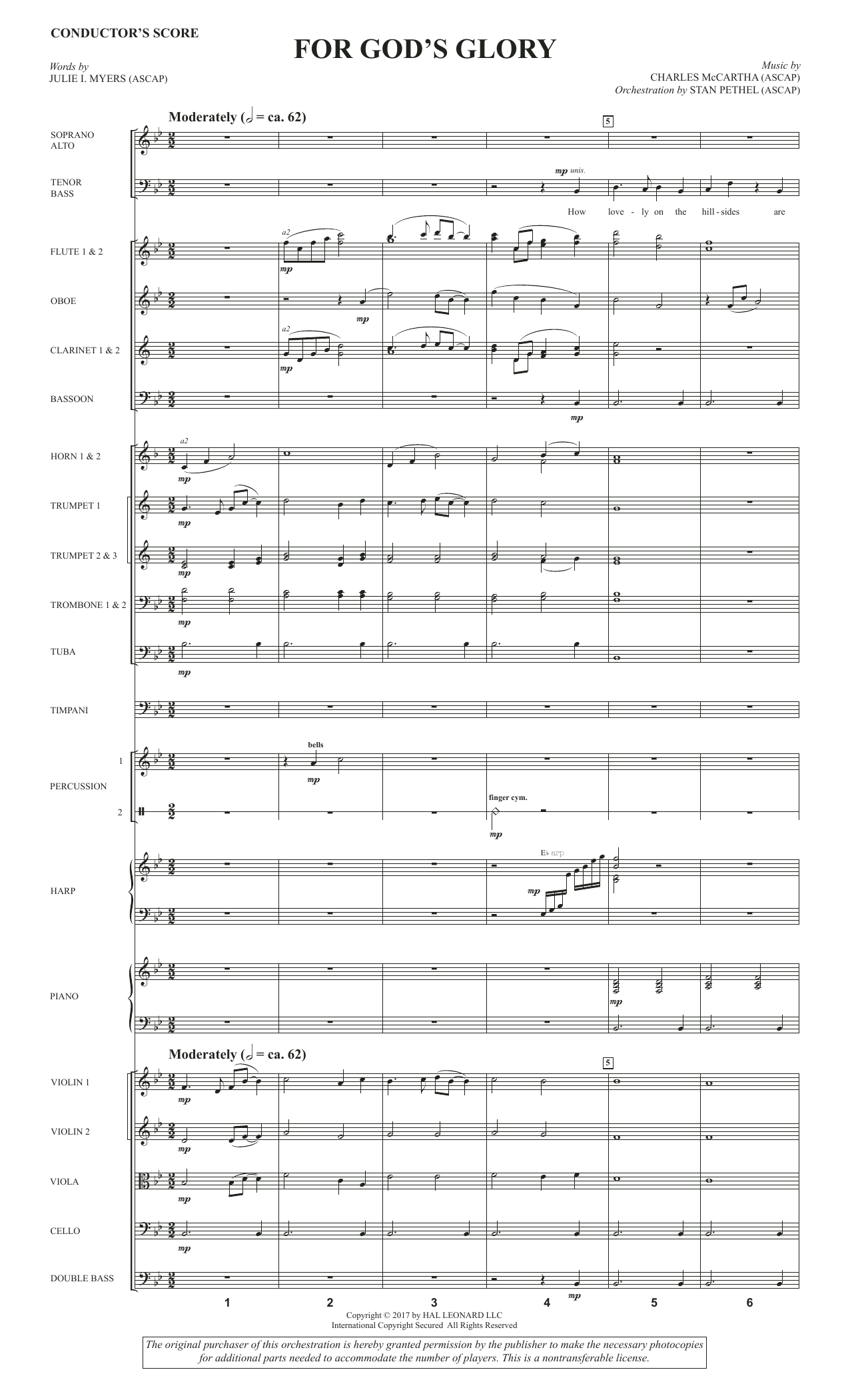 Learn to play Charles McCartha For God's Glory - Full Score sheet music for Choir Instrumental Pak in minutes. Charles McCartha For God's Glory - Full Score sheet music notes and chords. Download Printable PDF.