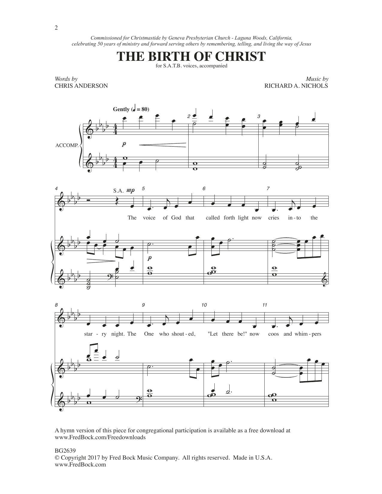Learn to play Charles McCartha The Birth of Christ sheet music for SATB Choir in minutes. Price: 3.9900$ Charles McCartha The Birth of Christ sheet music notes and chords arranged for SATB Choir