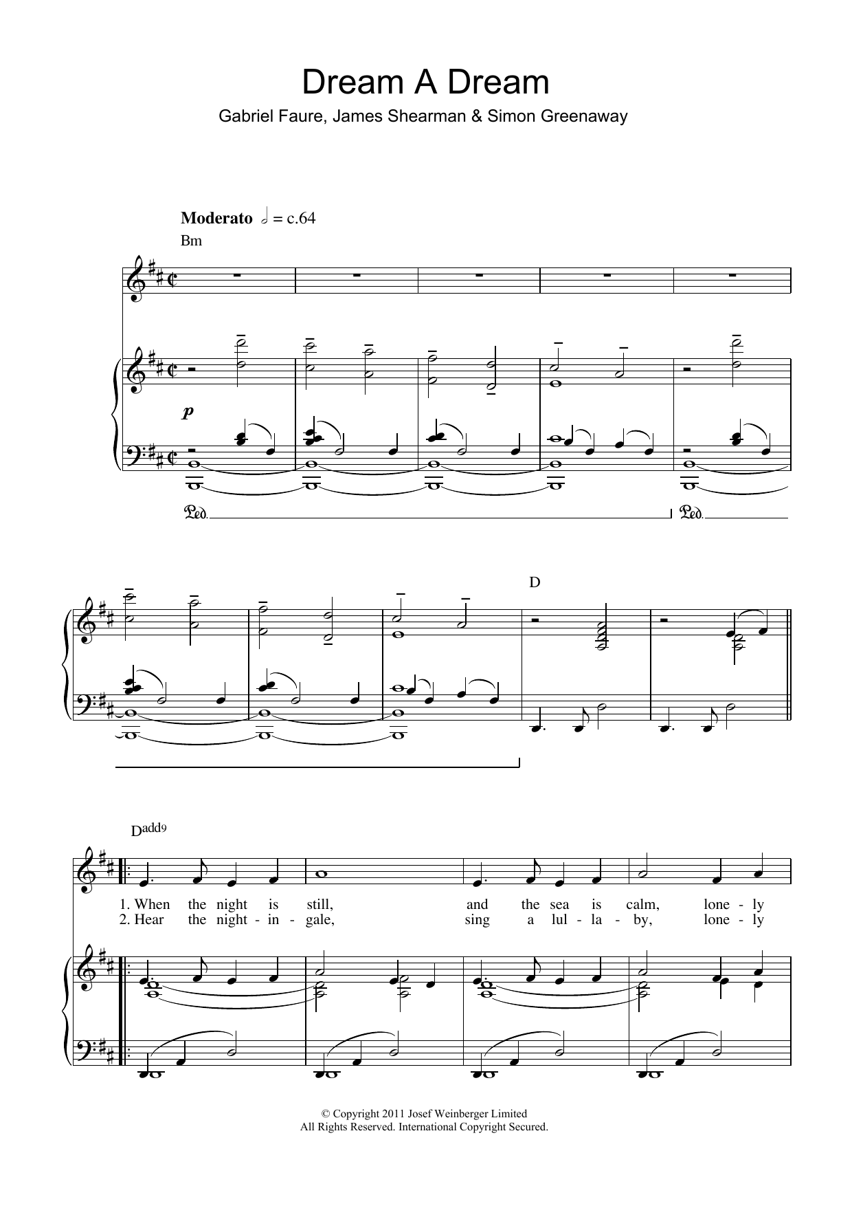 Charlotte Church Dream A Dream sheet music notes and chords. Download Printable PDF.