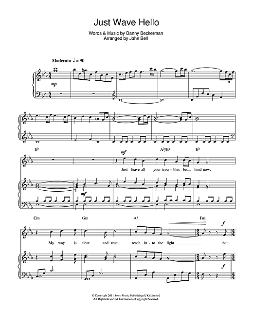 Charlotte Church Just Wave Hello sheet music notes and chords. Download Printable PDF.