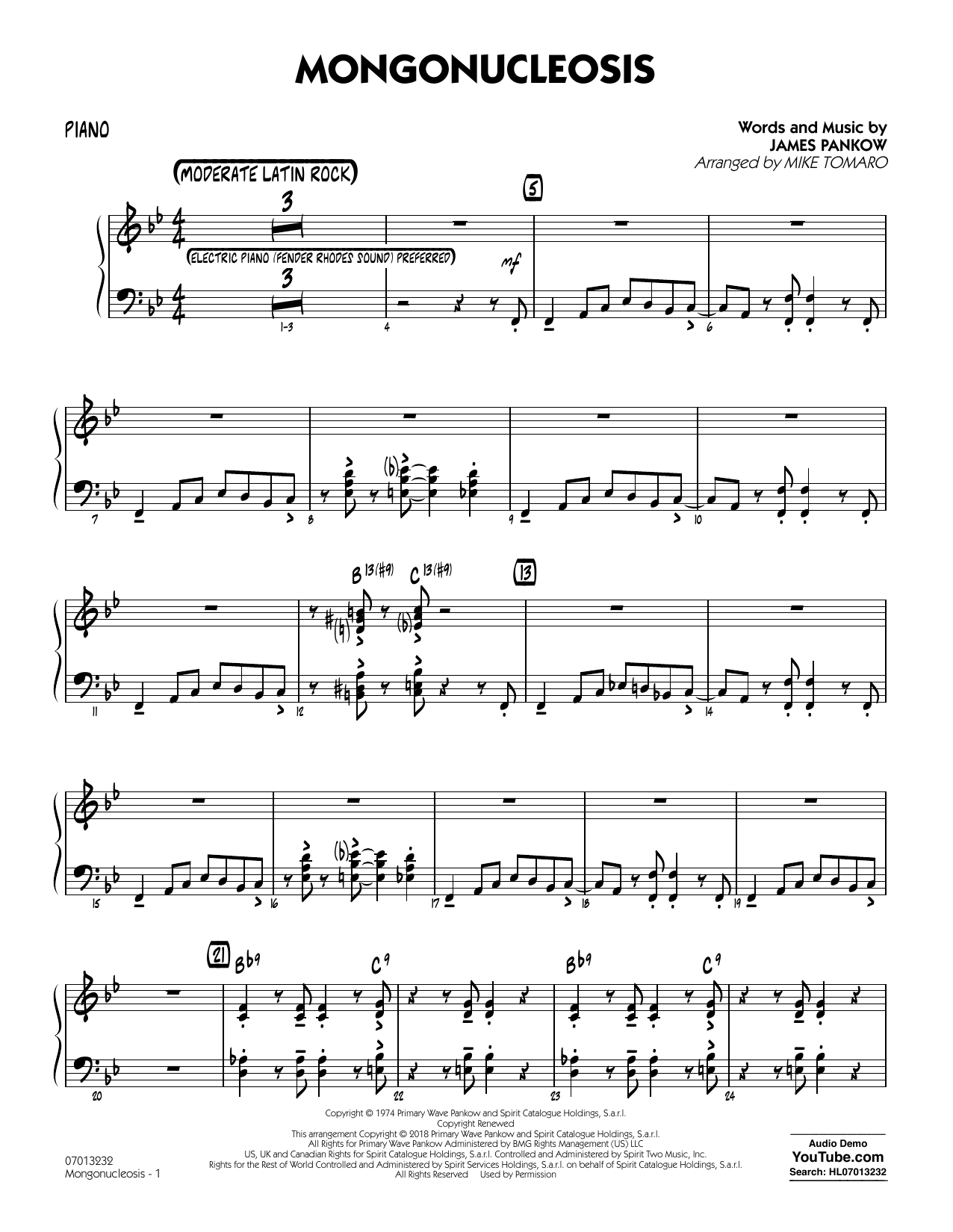 Learn to play Chicago Mongonucleosis (arr. Mike Tomaro) - Piano sheet music for Jazz Ensemble in minutes. Chicago Mongonucleosis (arr. Mike Tomaro) - Piano sheet music notes and chords