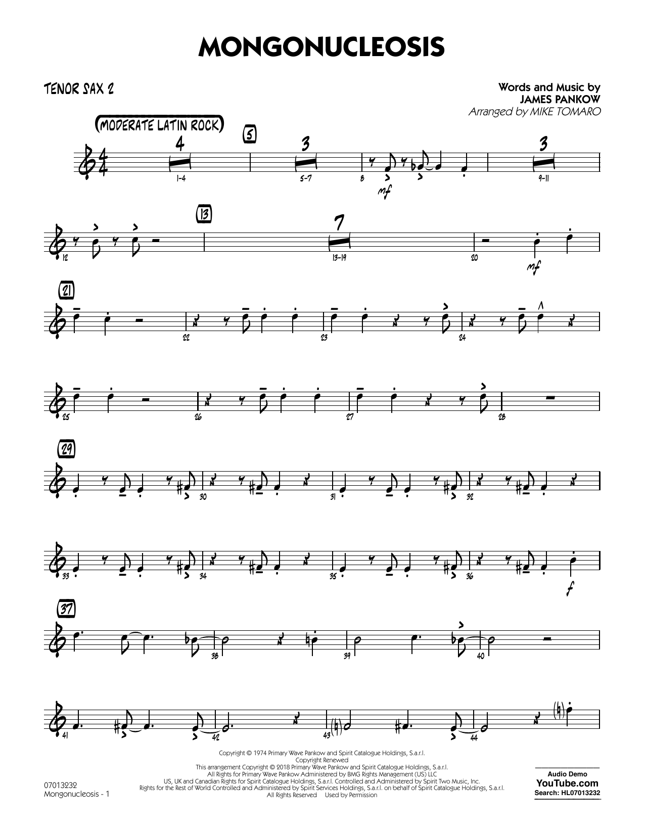 Learn to play Chicago Mongonucleosis (arr. Mike Tomaro) - Tenor Sax 2 sheet music for Jazz Ensemble in minutes. Chicago Mongonucleosis (arr. Mike Tomaro) - Tenor Sax 2 sheet music notes and chords