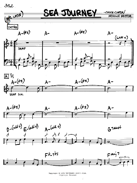 Learn to play Chick Corea Sea Journey sheet music for Real Book – Melody & Chords in minutes. Chick Corea Sea Journey sheet music notes and chords. Download Printable PDF.