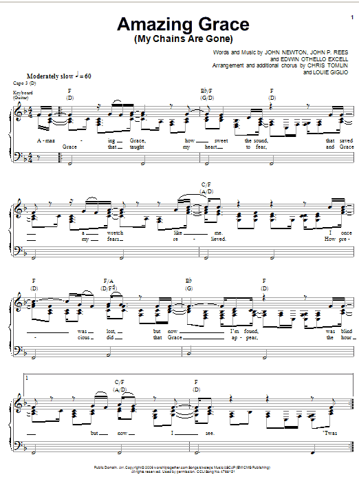 amazing grace guitar chords key of g