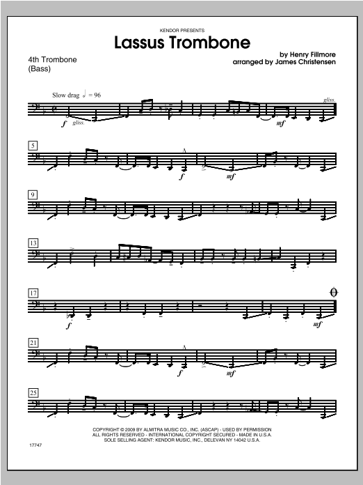 Learn to play Christensen Lassus Trombone - Trombone 4 sheet music for Brass Ensemble in minutes. Christensen Lassus Trombone - Trombone 4 sheet music notes and chords. Download Printable PDF.