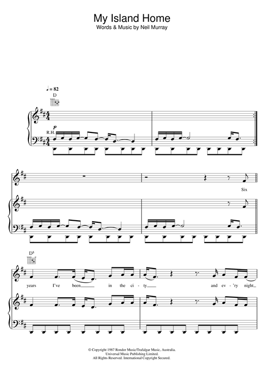 Christine Anu My Island Home sheet music notes and chords. Download Printable PDF.