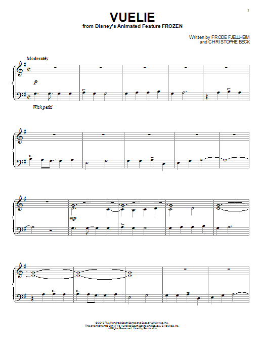 Learn to play Christophe Beck Vuelie sheet music for Easy Piano in minutes. Christophe Beck Vuelie sheet music notes and chords