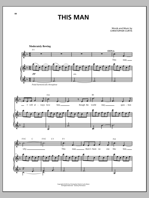 Christopher Curtis This Man sheet music notes and chords. Download Printable PDF.