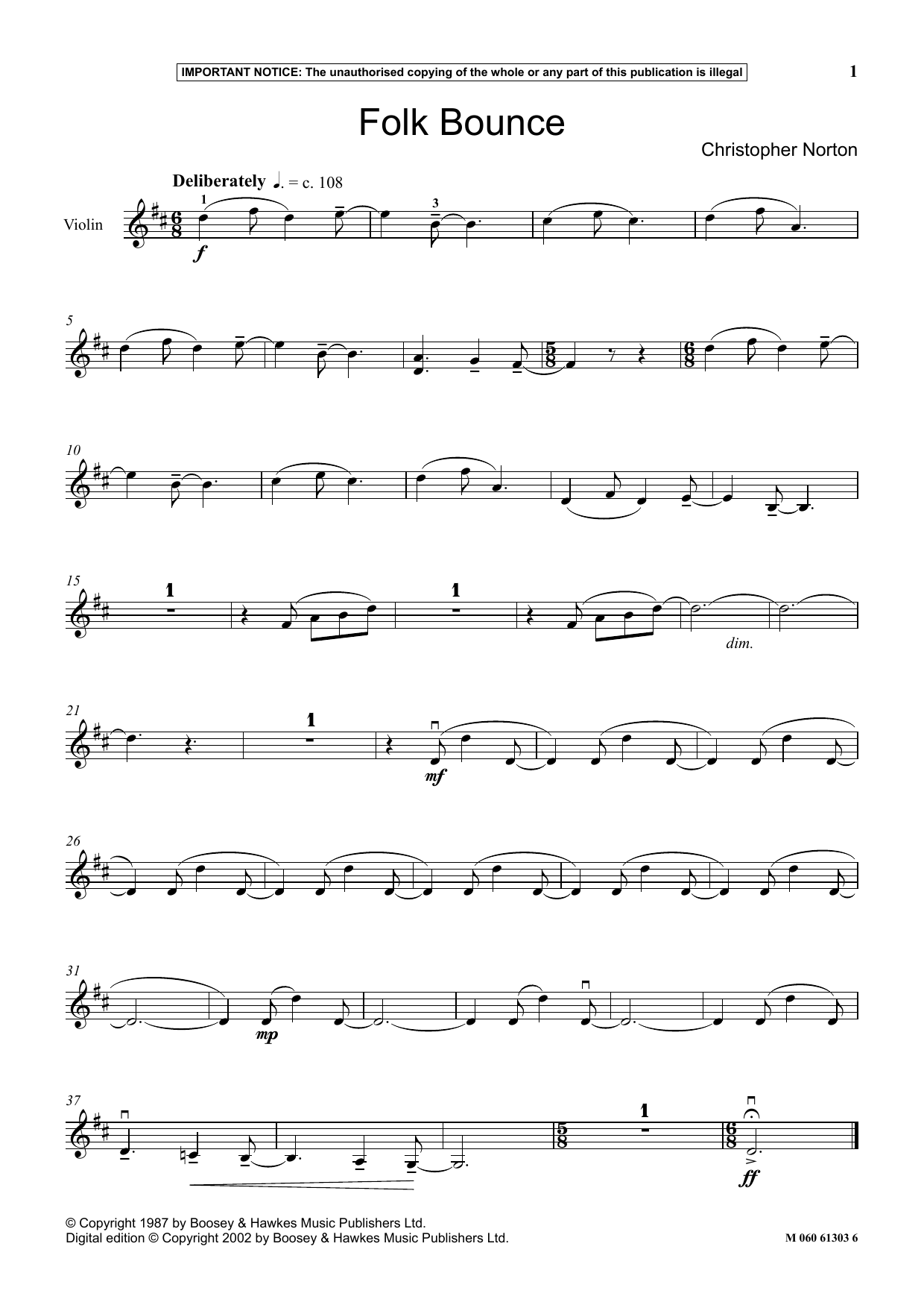 Christopher Norton Folk Bounce sheet music notes and chords. Download Printable PDF.