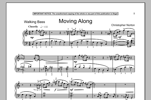 Christopher Norton Moving Along sheet music notes and chords. Download Printable PDF.