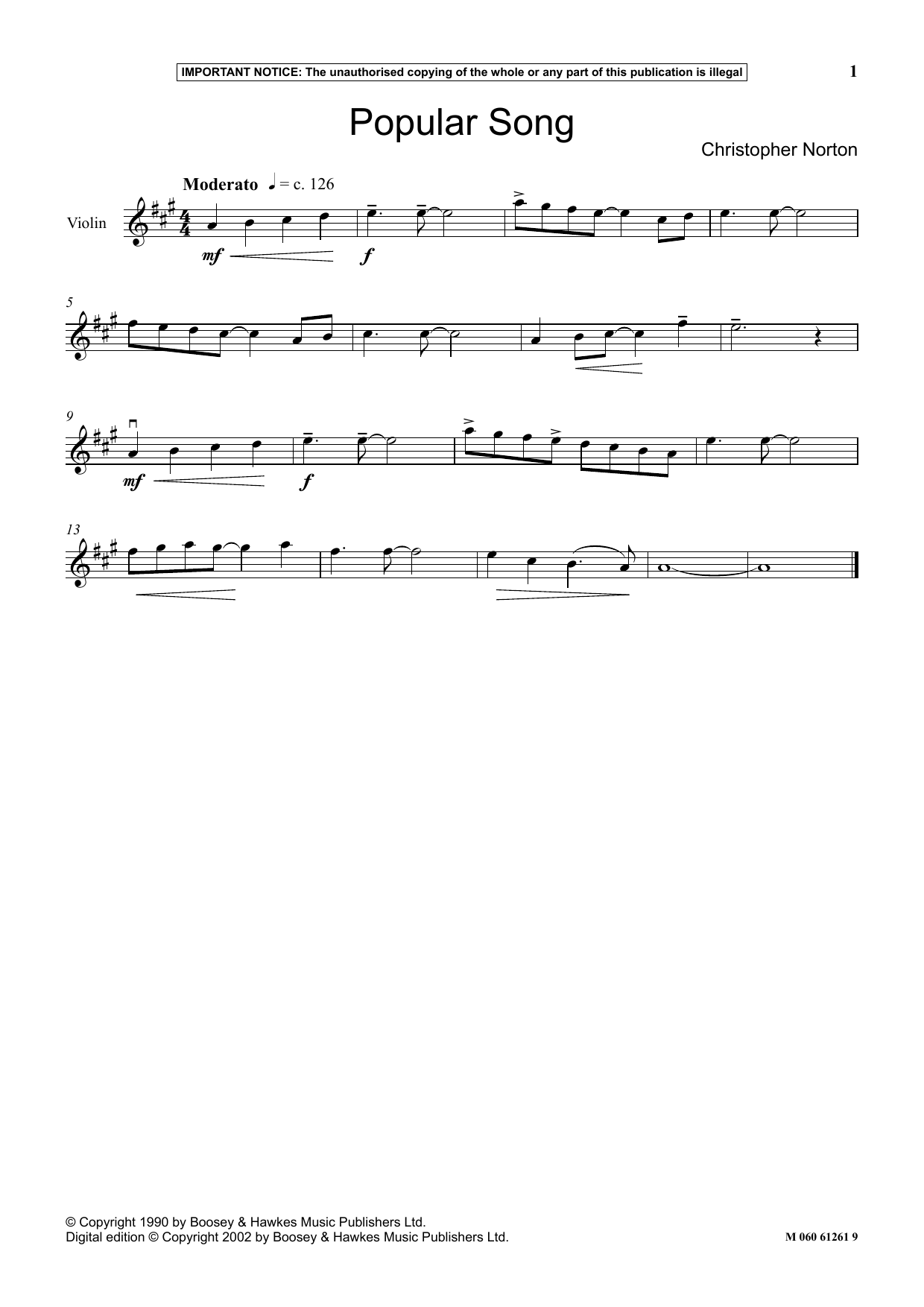 Christopher Norton Popular Song sheet music notes and chords. Download Printable PDF.