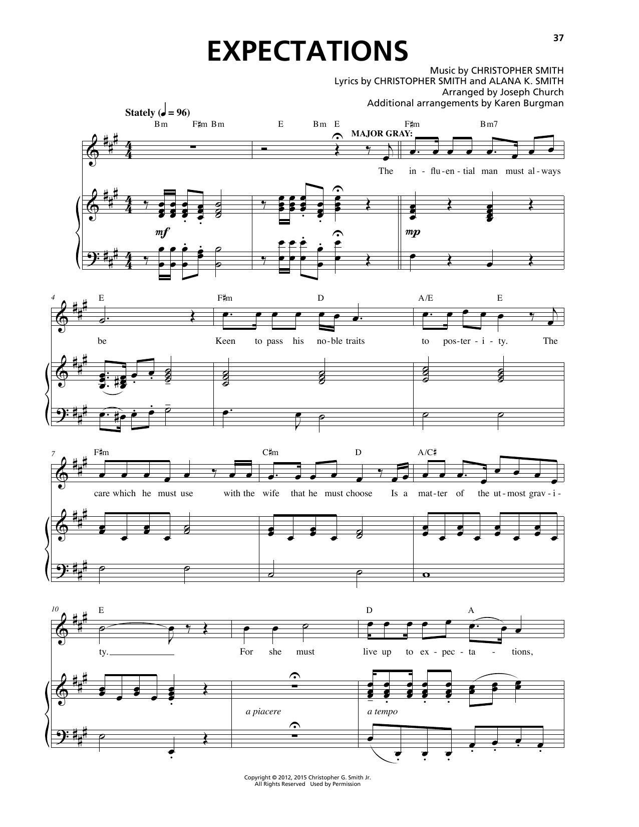 Christopher Smith Expectations sheet music notes and chords. Download Printable PDF.