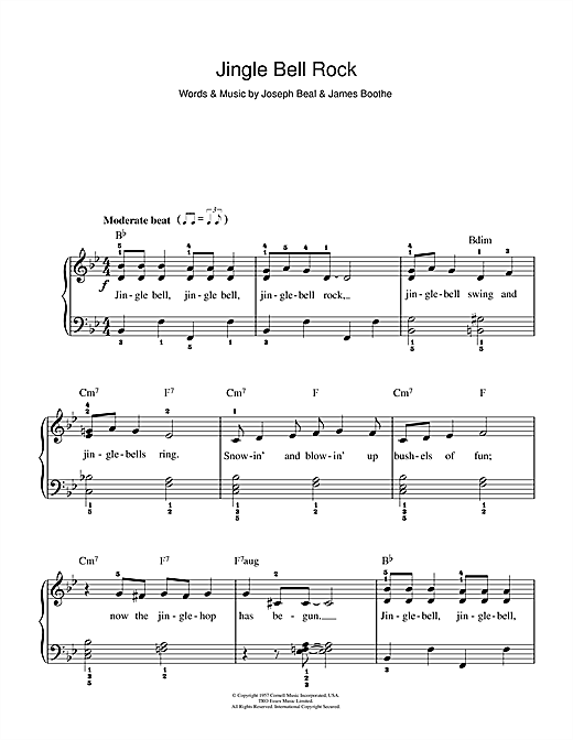 jingle bell rock sheet music clarinet