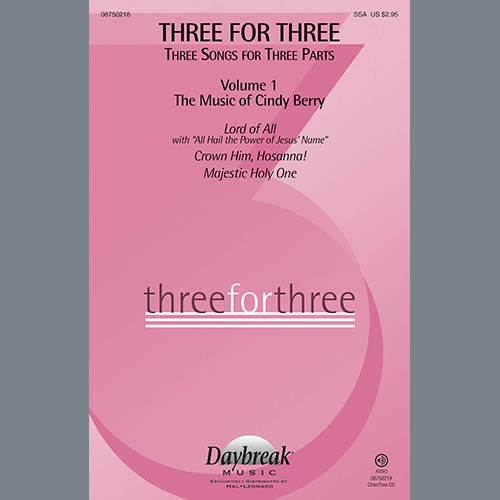 Cindy Berry Three For Three - Three Songs For Three Parts - Volume 1 Profile Image