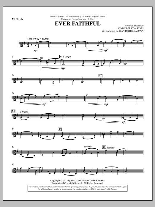 Learn to play Cindy Berry Ever Faithful - Viola sheet music for Choir Instrumental Pak in minutes. Cindy Berry Ever Faithful - Viola sheet music notes and chords. Download Printable PDF.