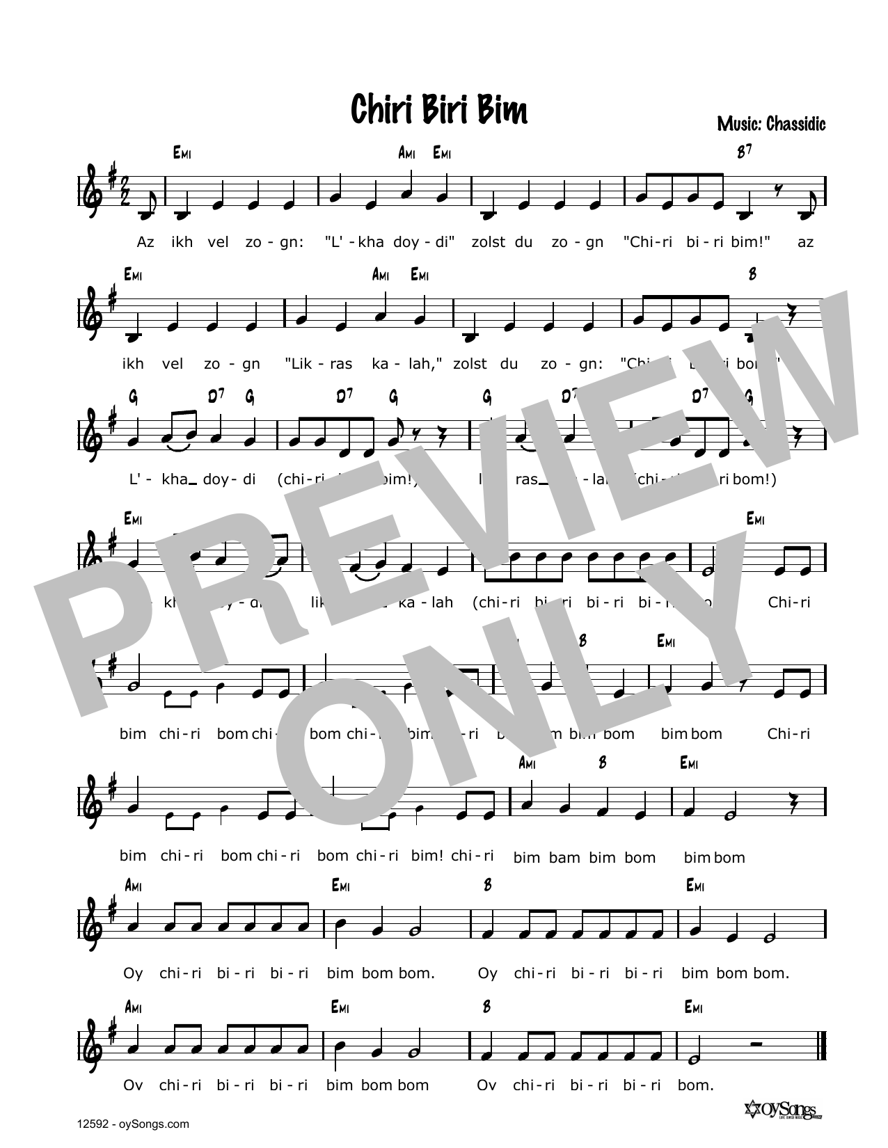 Cindy Paley Chiri Biri Bam sheet music notes and chords. Download Printable PDF.