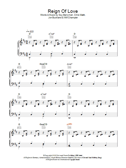 True Love Sheet Music | Coldplay | Guitar Tab